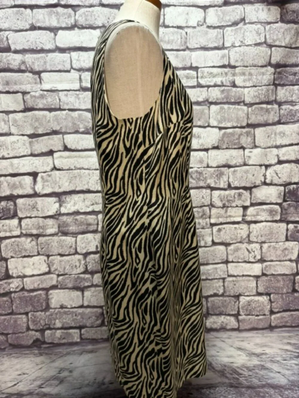 Spenser Jeremy Black & Beige Sleeveless Dress Size 12